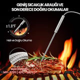 ThermoPro TP27C Alarmlı, Işıklı, Kablosuz 150m Menzilli ve… 5