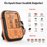 ThermoPro TP28 150m Mesafeli Kablosuz Profesyonel Saplama… 8