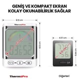 ThermoPro TP52 Konfor Göstergesi Kadranlı İç Mekan Dijital… 7