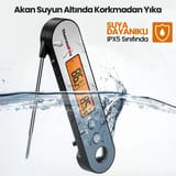 ThermoPro TP610 Su Geçirmez, Dijital ve Işıklı Çift Problu… 2