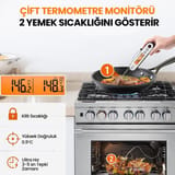ThermoPro TP610 Su Geçirmez, Dijital ve Işıklı Çift Problu… 7