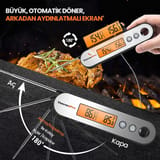 ThermoPro TP610 Su Geçirmez, Dijital ve Işıklı Çift Problu… 4