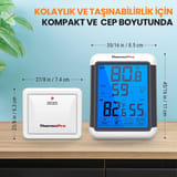 ThermoPro TP65 Dokunmatik Işıklı Geniş Ekran İç ve Dış… 7