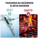 Thermopro TP980-2 Şarjlı 320m Kablosuz Alarmlı 2Problu APP,… 3