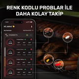 Thermopro TP980-4 Şarjlı 320m Kablosuz Alarmlı 4Problu APP,… 4
