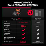 Thermopro TP980-4 Şarjlı 320m Kablosuz Alarmlı 4Problu APP,… 5