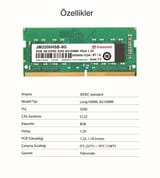 Transcend JM3200HSB-8G 8GB DDR4 3200Mhz CL22 1.2V Notebook… 9