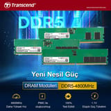 Transcend JM4800ALE-32G 32GB DDR5 4800Mhz CL40 1.1V… 2
