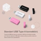 Transcend TS-RDF5R SD/microSD USB 3.1 Kart Okuyucu Pembe 4