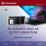 Transcend TS2TMTE410S 2TB Gen4x4 3D TLC DRAM-less 22x42 M.2… 2