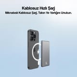 Usams Kablolu Kablosuz Şarj Mıknatıslı MagSafe Ultra Slim… 4