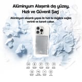Usams Kablosuz Şarj Mıknatıslı MagSafe Ultra Slim Alüminyum… 7