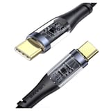 USAMS SJ574 Type-C To Type-C PD 100W Şeffaf Çipli Örgülü… 2