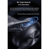 Usams U-YX05 ANC Bluetooth Kulak Üstü Kulaklık Siyah 7