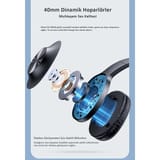 Usams U-YX05 ANC Bluetooth Kulak Üstü Kulaklık Siyah 5