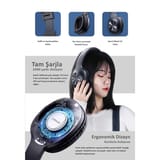 Usams U-YX05 ANC Bluetooth Kulak Üstü Kulaklık Siyah 6