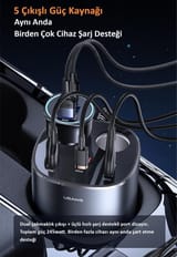 Usams US-CC151 245W Şarj Organizeri + US-SJ546 100W… 6