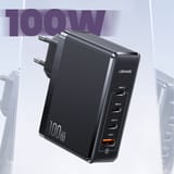 Usams US-CC163 T50 100W QC+PD 4 Port (3Type-C+1USB) GaN… 5