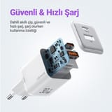 Usams US-CC189W 30W QC+PD (Type-C+USB) Mini Hızlı Şarj… 7