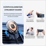 Usams US-CD164 15W 3in1 Ultra-Slim Ev ve Araç için iPhone… 3