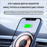 Usams US-CD164 15W 3in1 Ultra-Slim Ev ve Araç için iPhone… 2