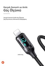 Usams US-SJ543 Dijital Göstergeli,Çipli,Örgülü, 1.2m 2.4A… 8