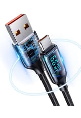 Usams US-SJ544 Dijital Göstergeli,Çipli,Örgülü,1.2m PD 66W… 4