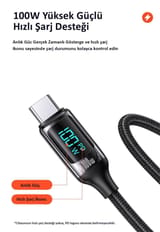 Usams US-SJ546 1.2m Type-C Hızlı Şarj ve Data Kablosu 7