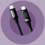 USAMS US-SJ558 Dijital Göstergeli Çipli, Örgülü, 2m PD 100W… 2