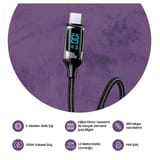 USAMS US-SJ558 Dijital Göstergeli Çipli, Örgülü, 2m PD 100W… 7