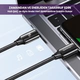 Usams US-SJ581 PD3.1 Type-C To Type-C Çinko Alaşım 240W… 6