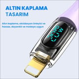 Usams US-SJ588 Dijital Göstergeli 1.2m PD 20W Type-C to… 4