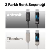 Usams US-SJ744 Type-C To Type-C 100W Meteor Efekt Ekranlı… 5