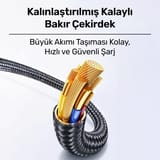 Usams US-SJ744 Type-C To Type-C 100W Meteor Efekt Ekranlı… 2
