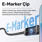 Usams US-SJ744 Type-C To Type-C 100W Meteor Efekt Ekranlı… 3