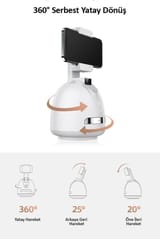 Usams US-ZB239 Smart 360° Yüz ve Vucut Takipli Şarjlı Yapay… 7