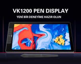 Veikk VK1200V2 16384 Levels 11.6" IPS HD Grafik Tablet +… 4