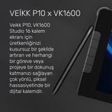 Veikk VK1600 Grafik Tableti İçin Pilsiz Pasif Kalem (Veikk… 6