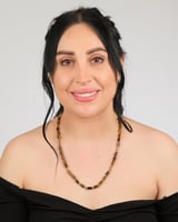 Polimooi Silindir Kesim Kaplan Gözü Kolye · Bronz Çip Ara Parçalarla Retro Işıltı