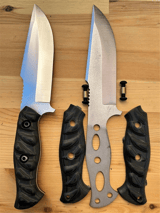 N690 Knife Making Kit 02, Blade, Handle and Screws