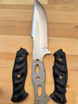 N690 Knife Making Kit 02, Blade, Handle and Screws