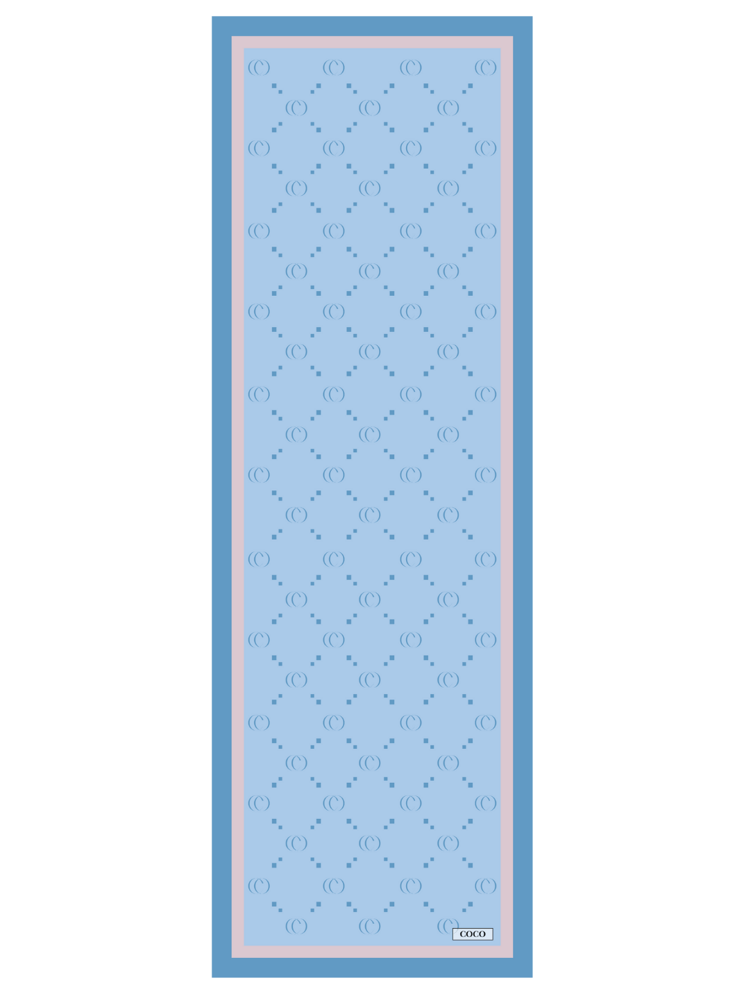Baby Blue COCO Desen Şal · Pamuk · görsel 4