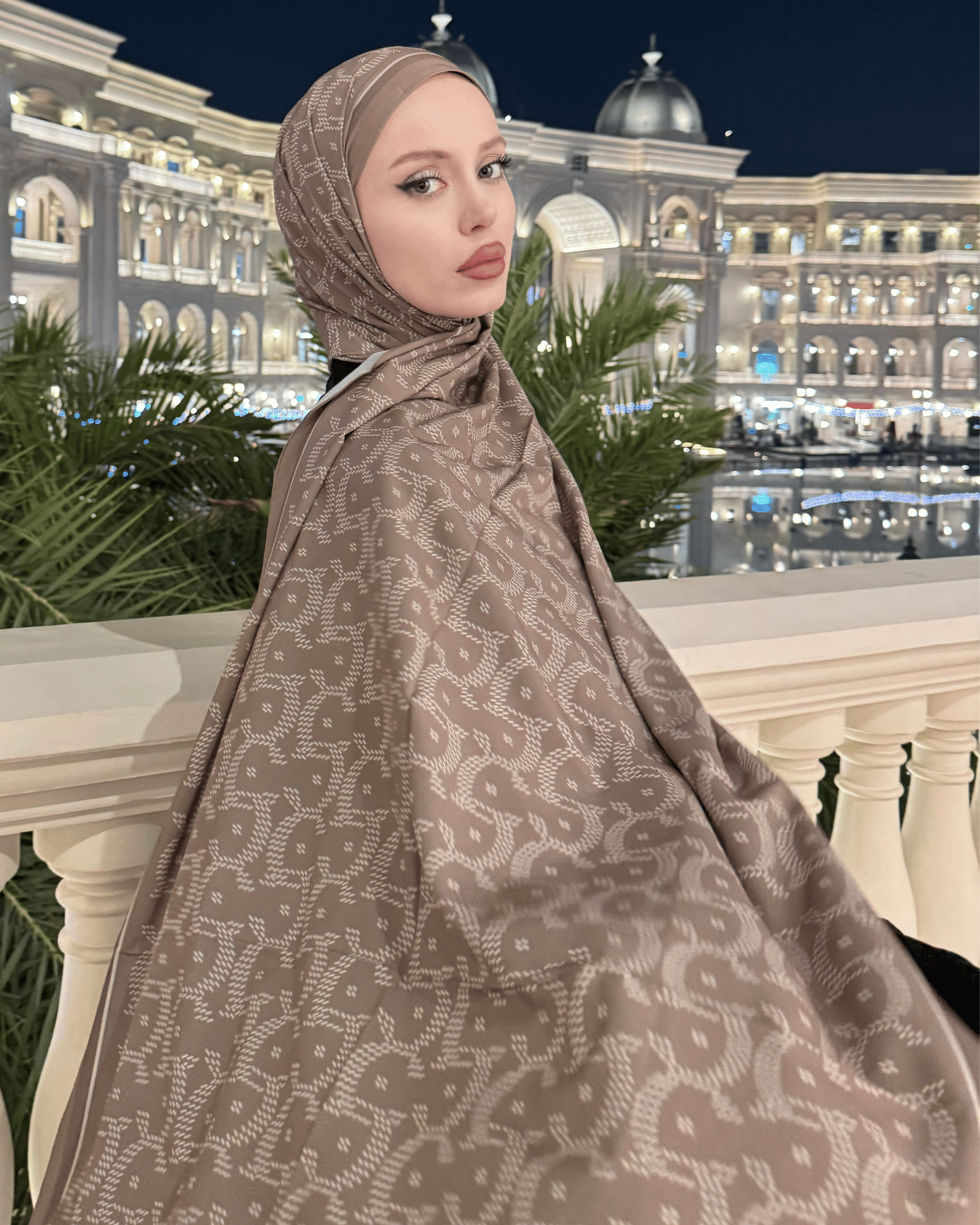 Bej Select Vual İpek Şal · görsel 3