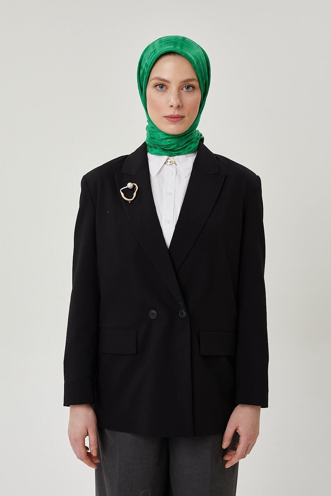 Benetton F Desen Parlak Jakar Eşarp · görsel 4