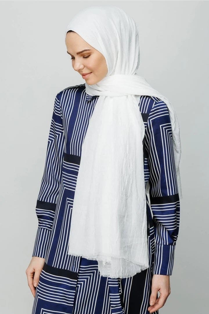Beyaz Bambu Şal · görsel 3