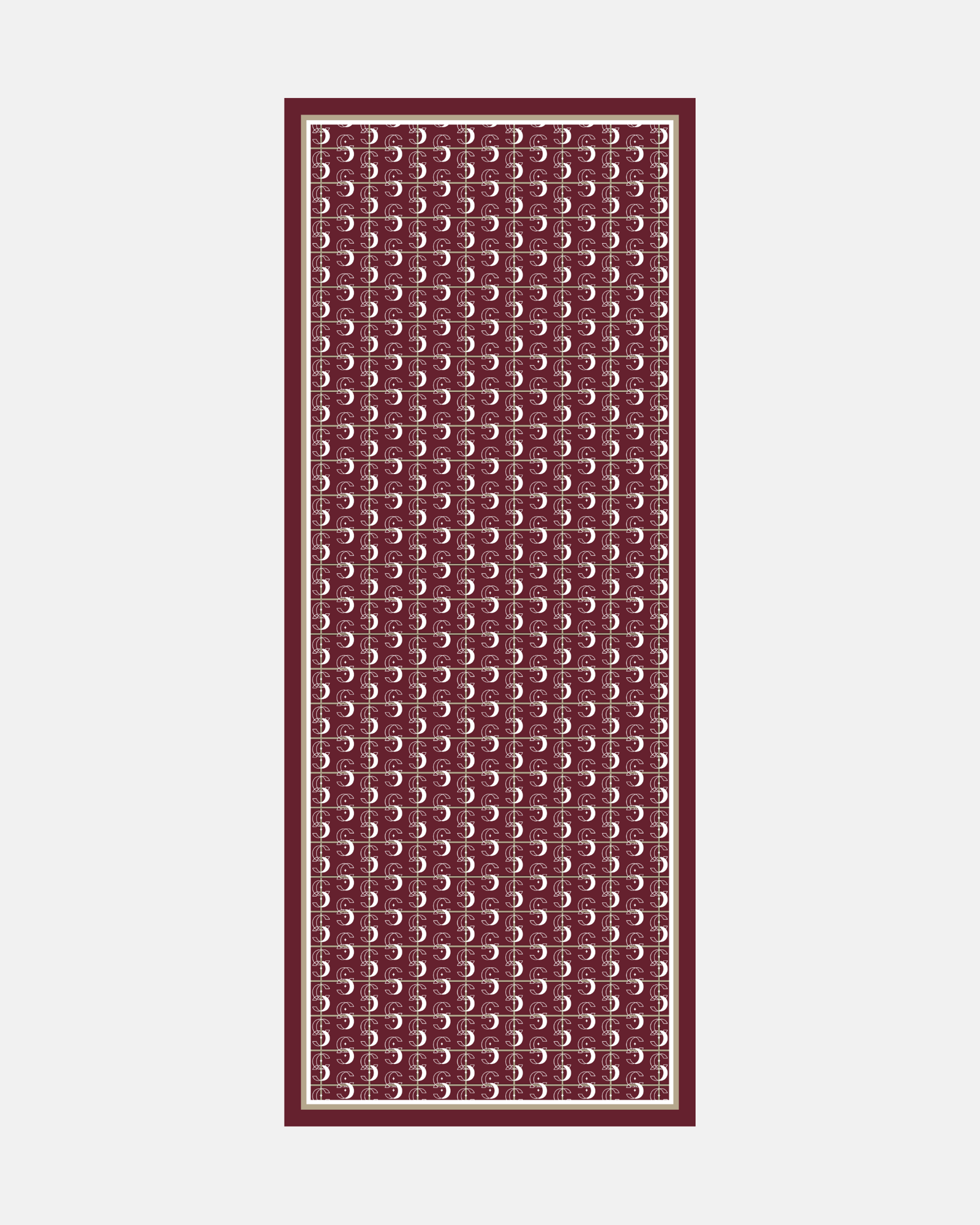 Bordo Royal Vual İpek Şal · görsel 5