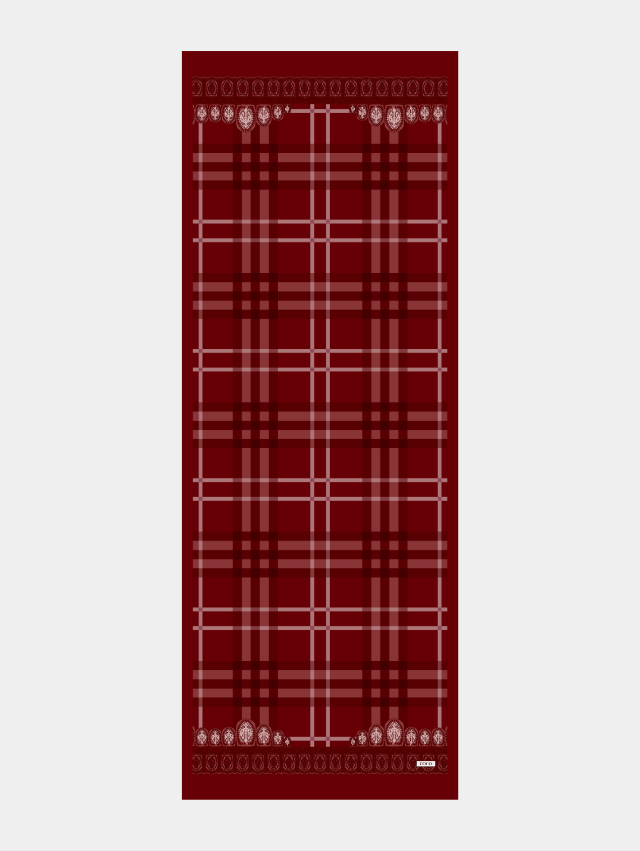 Busenur'un Bordo Tartan Desen Şal Tercihi · görsel 6