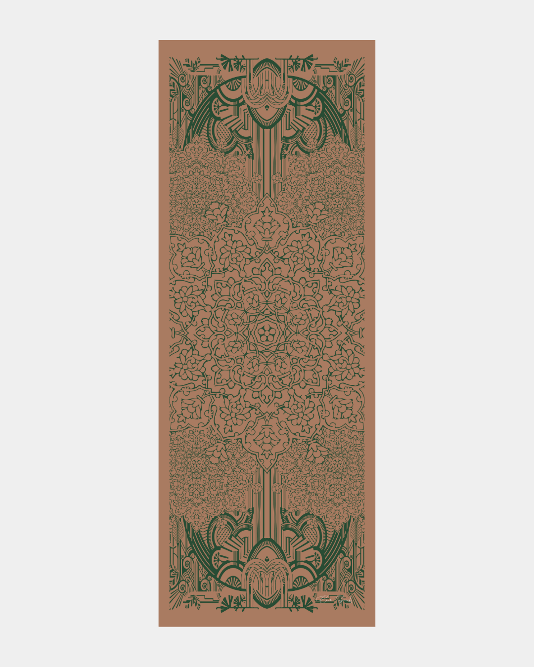 Bronz Şafak & Orman Yeşili Harem Rüyası Desen Şal - 20 · görsel 9