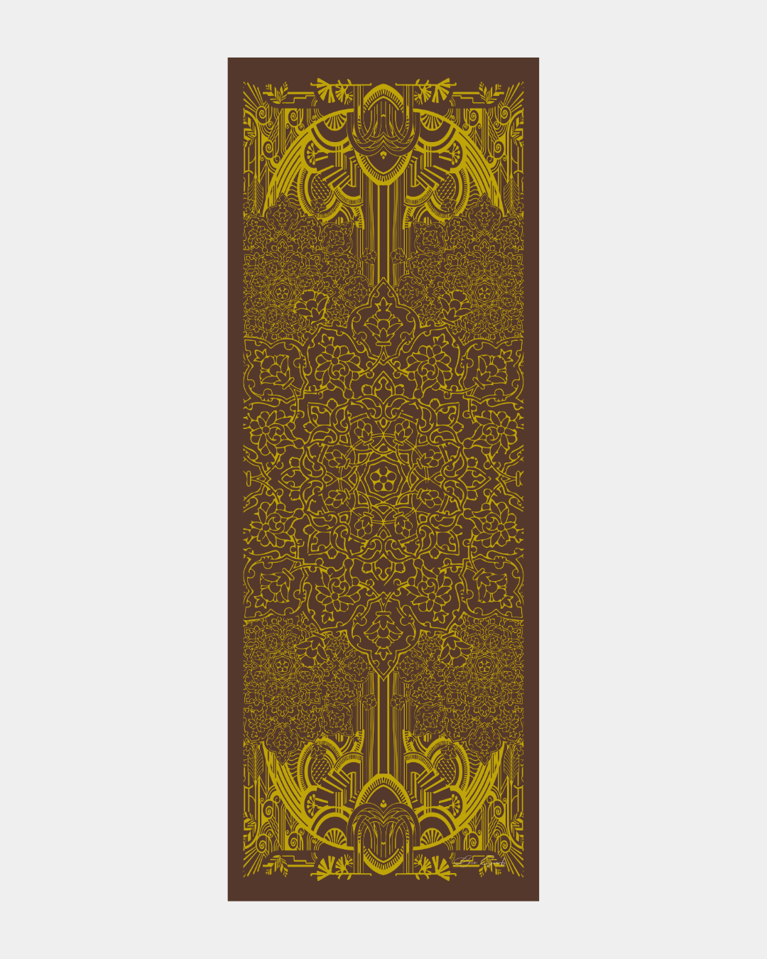 Buhur Kahvesi & Saf Sarı Harem Rüyası Desen Şal - 43 · görsel 6
