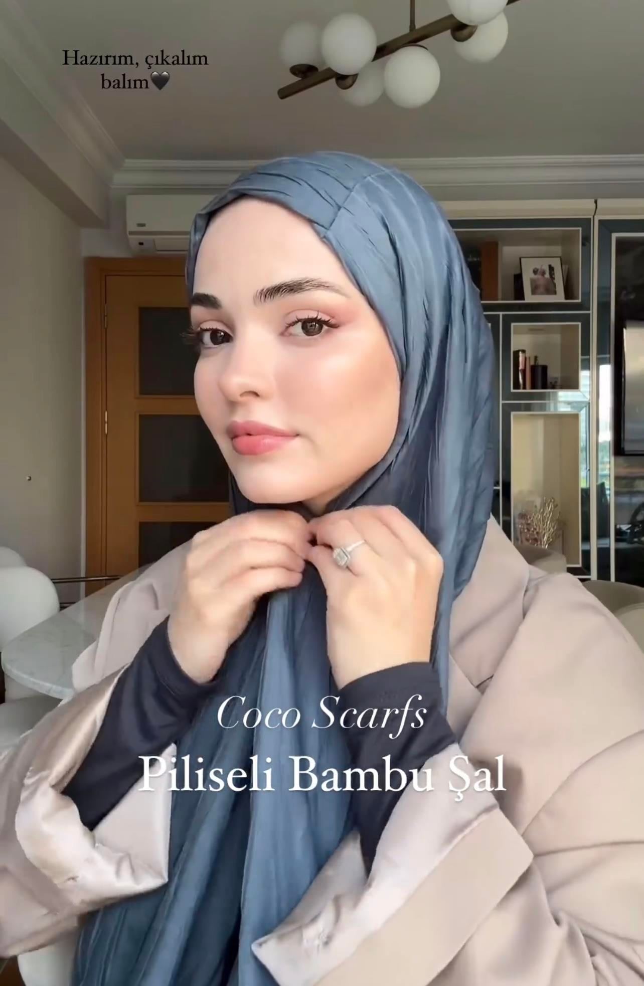 Füme Piliseli Bambu Şal · görsel 5